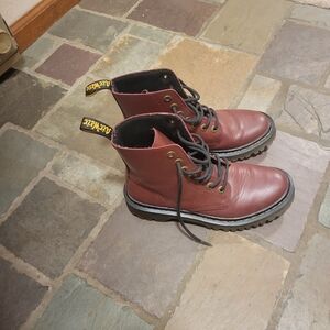 Dr. Martens Red Lace Up Boots